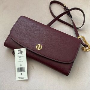 NWT Tory Burch Robinson Pebbled Leather Crossbody Bag